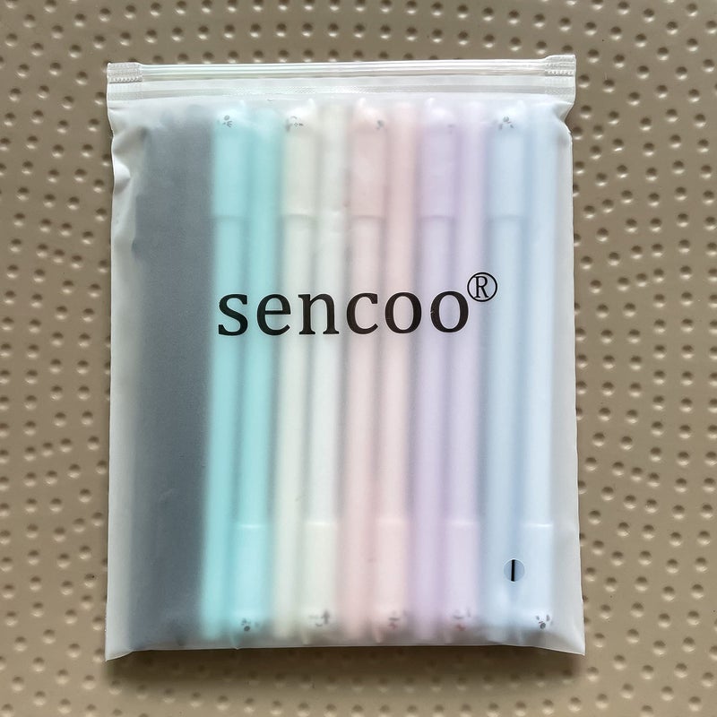 sencoo Girl Cute Pens Kawaii Pen Cute Cat Pen 0.5 mm Gel Pens Black Ball Point Pens for School Office Supplies (12 cat) - Image 2